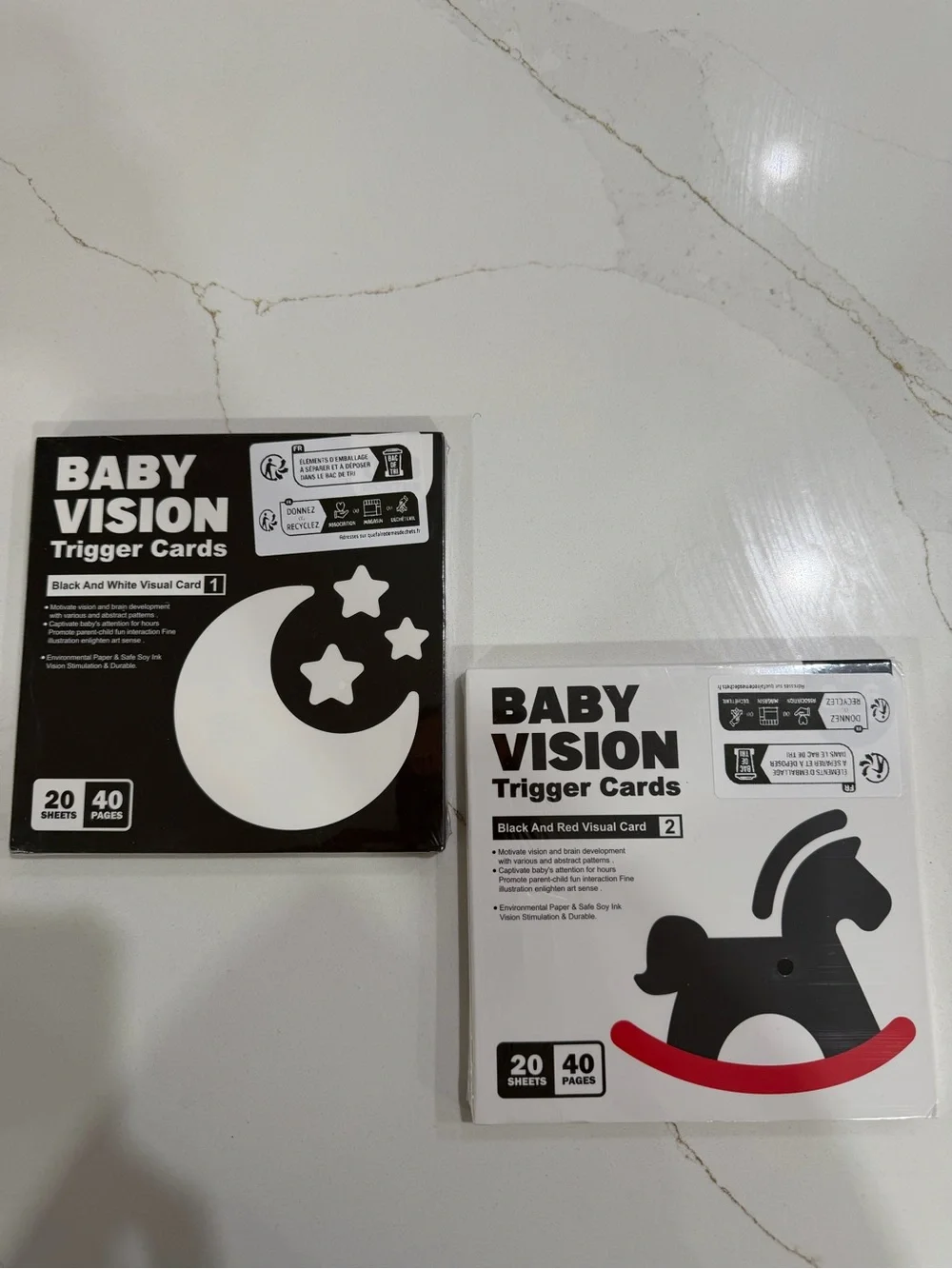 Baby Vision Trigger Cards - Black & White and Black & Red - 2 Pack unopened